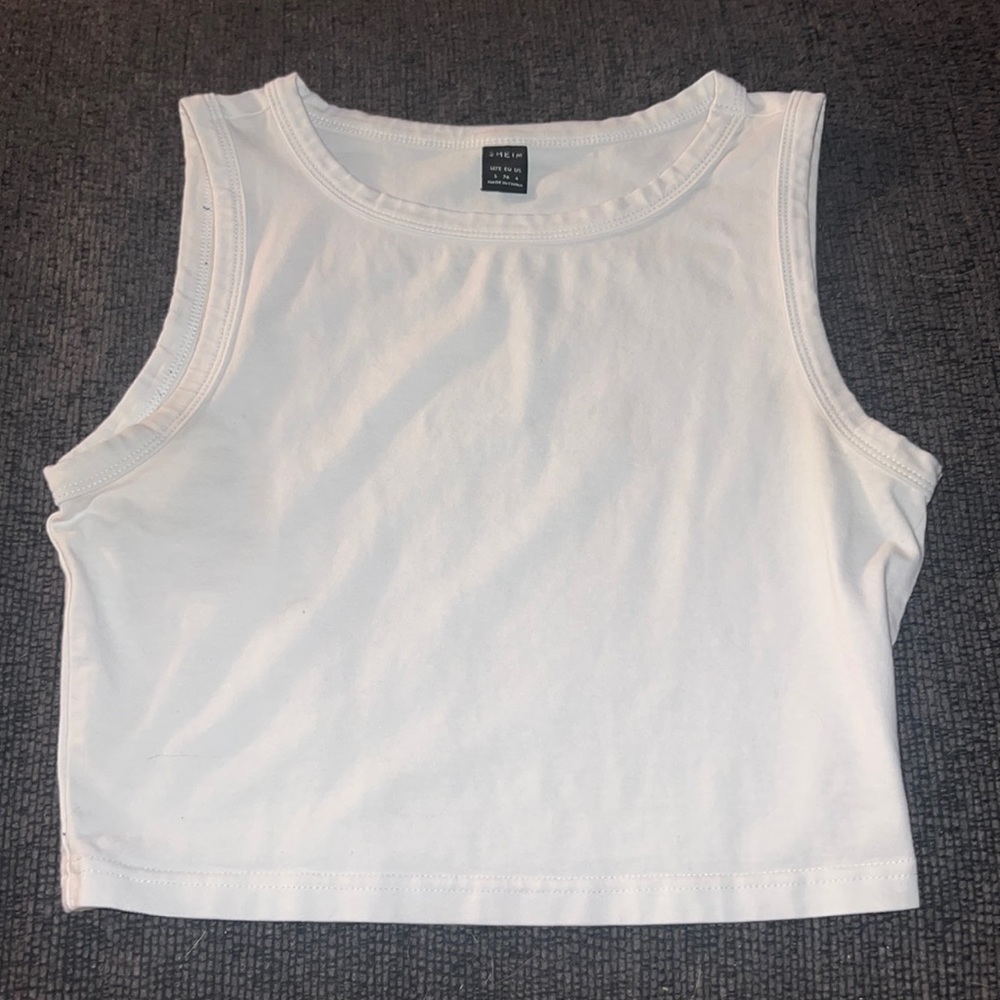 white shein top size small